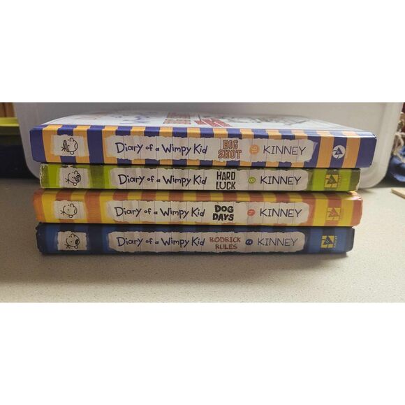 Lot of 4 Books of Diary of a Wimpy Kid by Jeff Kinney - Picture 1 of 8